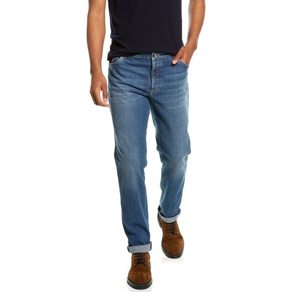 Brunello Cucinelli Mens  Blue Skinny Jean - Picture 1 of 3